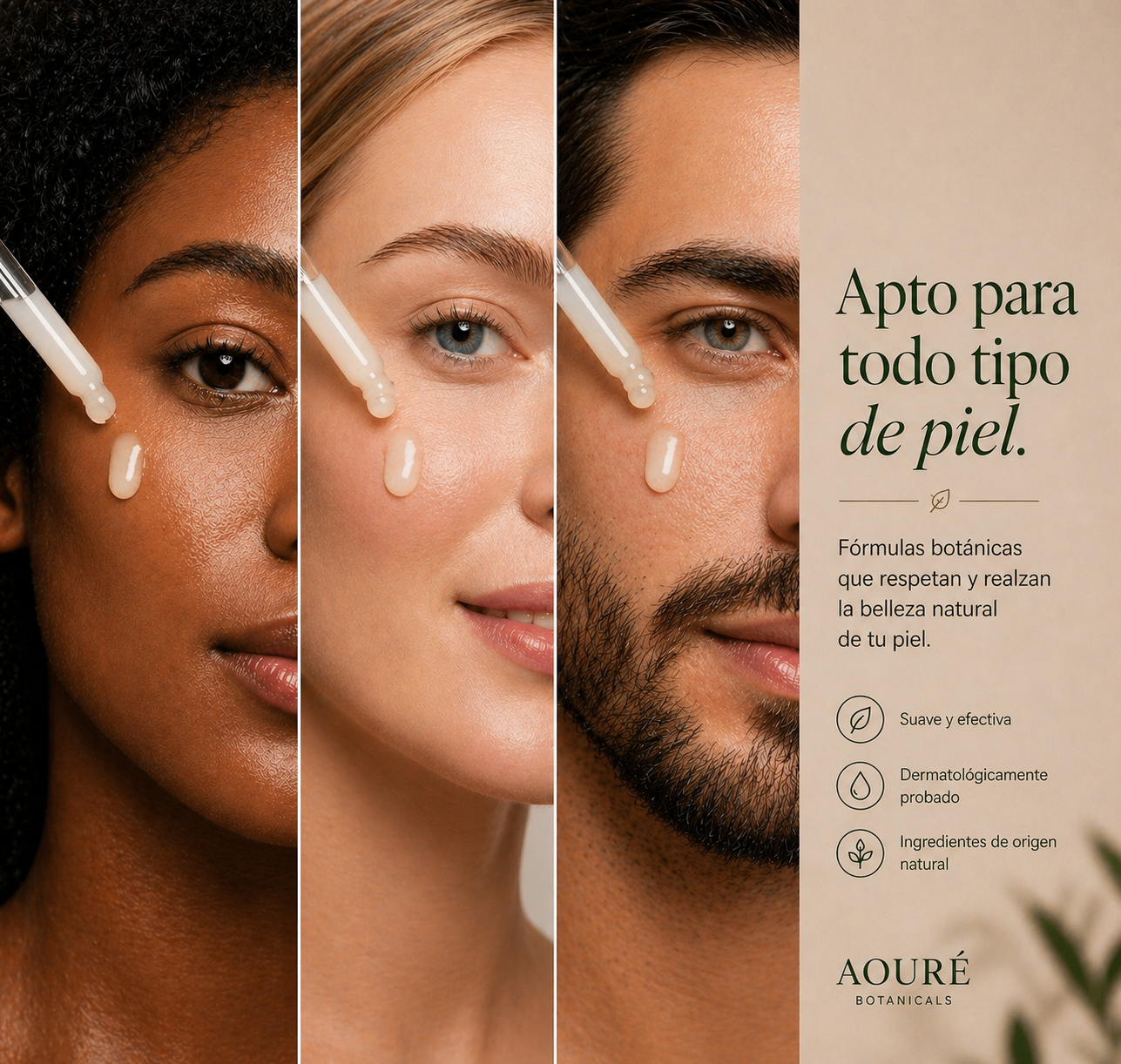 Sérum Regenerador 98% Bio | Ácido Hialurónico, Aloe Vera · Marula · Baobab · Granada · Rosa Mosqueta | AOURÉ BOTANICALS