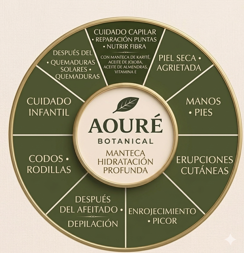MANTECA HIDRATACIÓN PROFUNDA 100%BIO - Karité, Mango, Jojoba, Uvas, Oliva